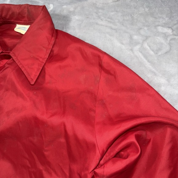 Holloway XL Windbreaker Jacket Mens Red Silver Spring Speedway Vintage Racing - Picture 9 of 12